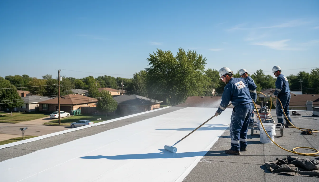 Commercial roof coating in Golf, IL near me